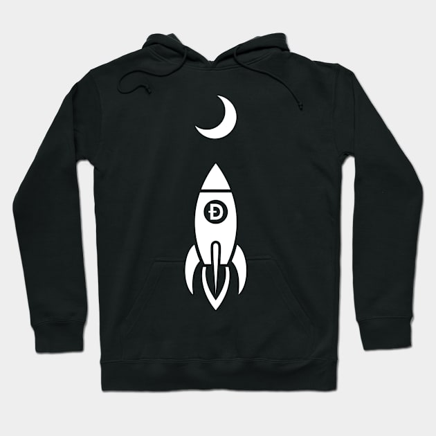 Dogecoin Rocket to the Moon Hoodie by DogeArmy